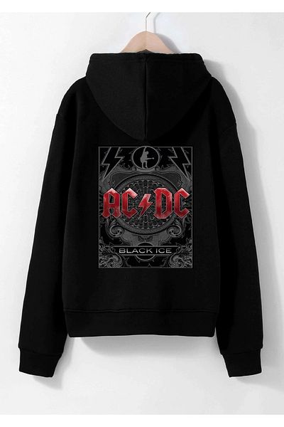 Deocept Ac Dc Black Ice Album Printed Hooded Design Hoodie