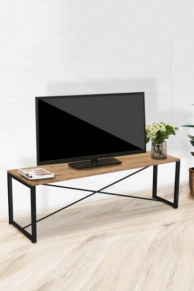Else Halı Ahşap Metal Profilli Televizyon Sehpası Tv Standı Prt-1139