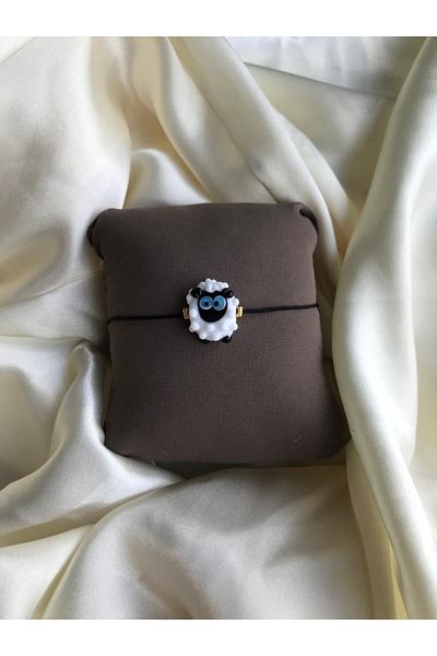 PEONY - peonyofficiall Lamb Glass Murano Bracelet Black String Bracelet