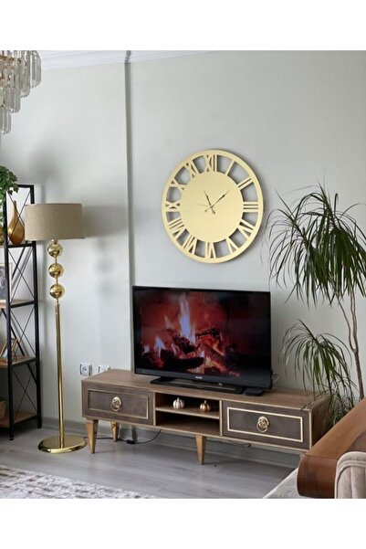 CYN AVM Gold Aynalı Duvar Saat 45*45