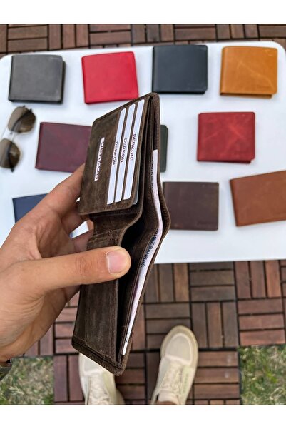 DERKON Ola Vintage Leather Tiguan Brown Wallet