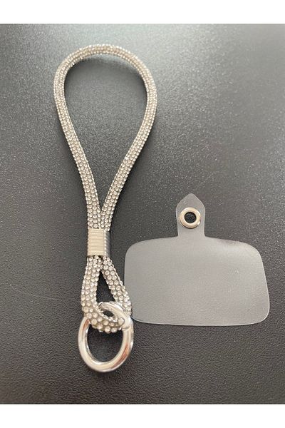 Casecollection حزام معصم طويل من حجر الكريستال لآيفون