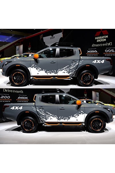 Vegatasarım Auto Mountain 4x4 Sticker Decal Side+text-other Colors