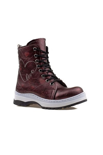 m2s Girl's Love Boots Claret Red Boots