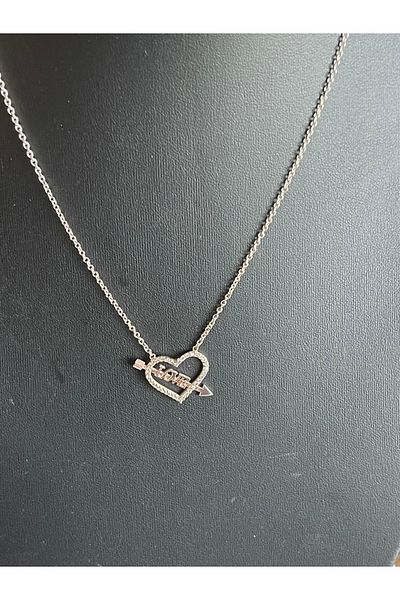 Gönülden Tasarım Special Design Zircon Stone Love Heart Necklace