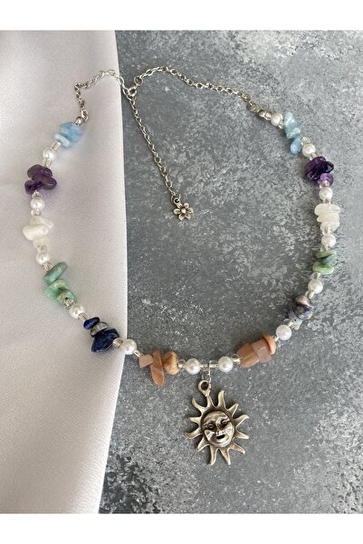 Mosby النجاح شقرا قلادة الحجر الطبيعي