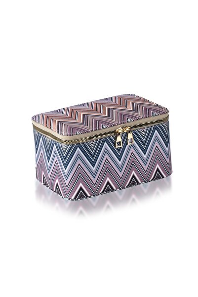 VIVION حقيبة مكياج متعرجة لمستلزمات المكياج