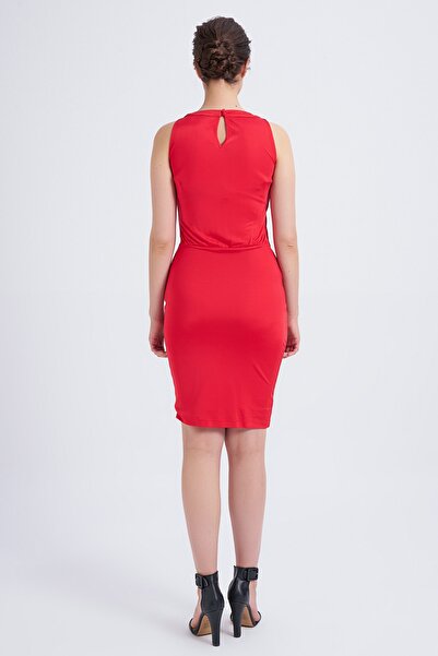 Balizza Blz-yakası Aksesuar Detaylı Elbise