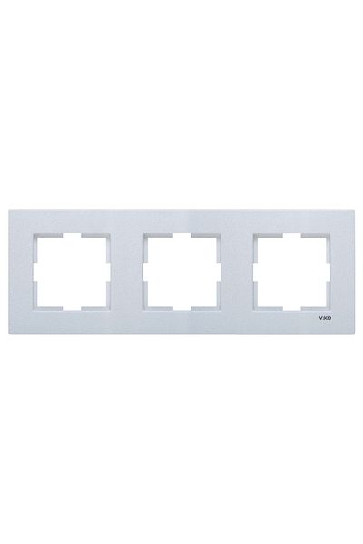 Tamer Elektrik Viko Artline Novella Silver Triple Frame92190603