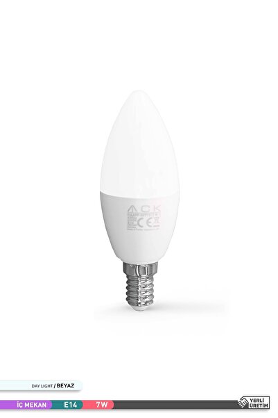 ACK Led Mum Ampul 6500k Beyaz Işık 220v 7w E14