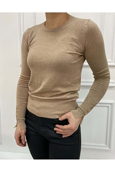 Dilvin Πουλόβερ 1267 Crew Neck Sleeve Mid Drops