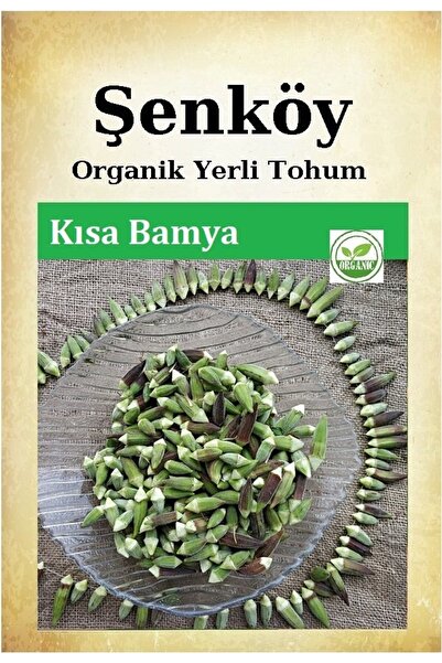 Şenköy Yerli Kısa Bamya Tohumu Doğal Ata Tohum Pakette 10 Gr 150 Tohum + Sebz...