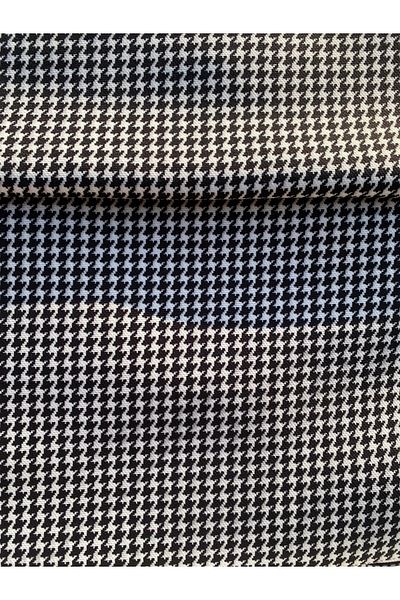 Favor Black and White Crow's Feet Patterned Digital Printed Fabric Fvr-671