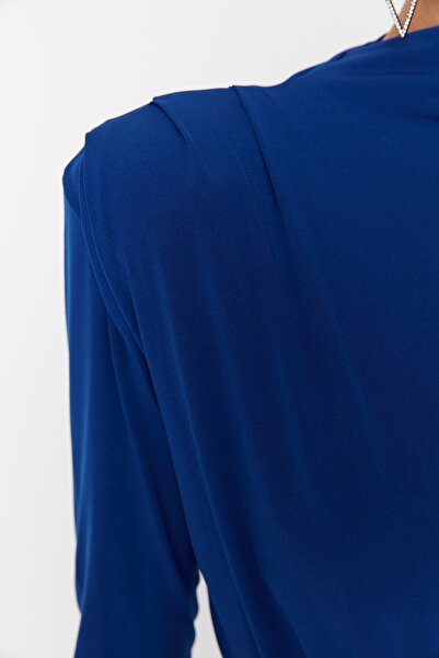 Trendyol Collection Pletené tělo Saks Draped Snap TPRAW23BD00048