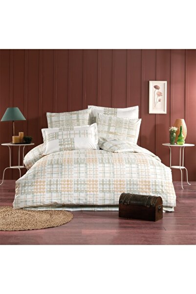 Hobby Çift Kişilik Poplin Nevresim Takımı Escale Yeşil