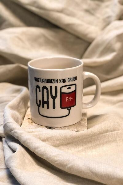 mybedesten Rh+ White Tea Group - Porcelain Mug Blood Group of Some of Us