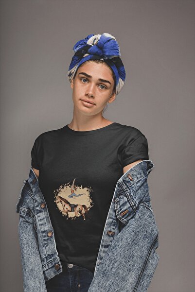 ErTaPassage Γυναικείο μπλουζάκι μαύρο Acrobatics Standard T5761230