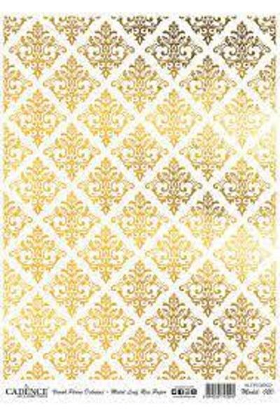 Cadence Model 020 Gold Foil Brass Decopage