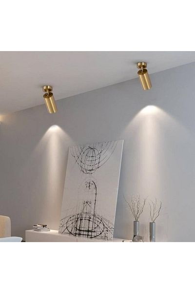 demet habek mylights Mylights Antique Antique Matte Gold Led Spot Sconce Single Chandelier Luminaire with Daylight Led Bulb Single Price