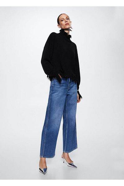 MANGO Woman Tassel Detailed Sweater