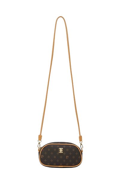 Pierre Cardin Καφέ Monogram Γυναικεία Τσάντα ώμου 05PO22Y1555