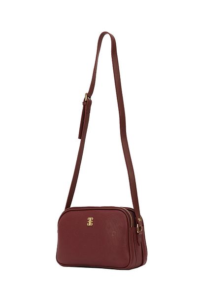 Pierre Cardin Claret Red Print Women's Shoulder Bag 05Po22Y1536