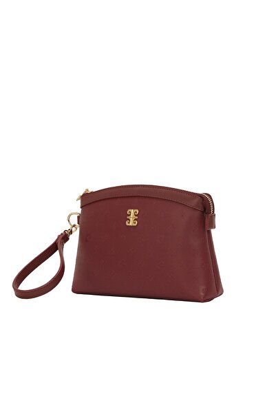 Pierre Cardin Claret Red Print Women's Clutch & Clutch Bag 05Po22Y1547