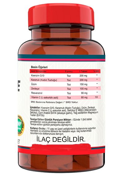 Nevfix Coenzyme Q10 200 mg 120 Tablets