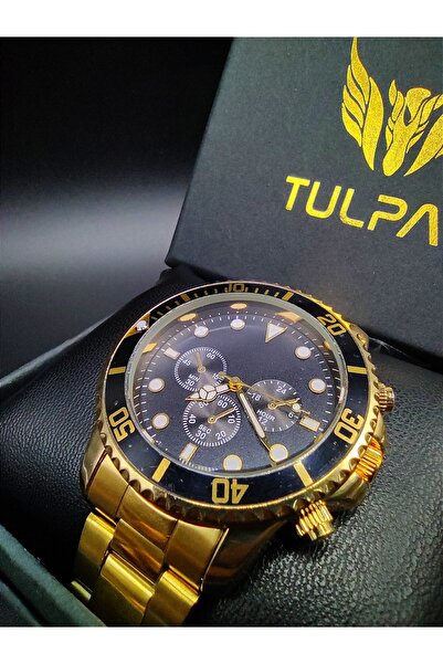 Tulpar ساعة يد معدنية للرجال في صندوق خاص