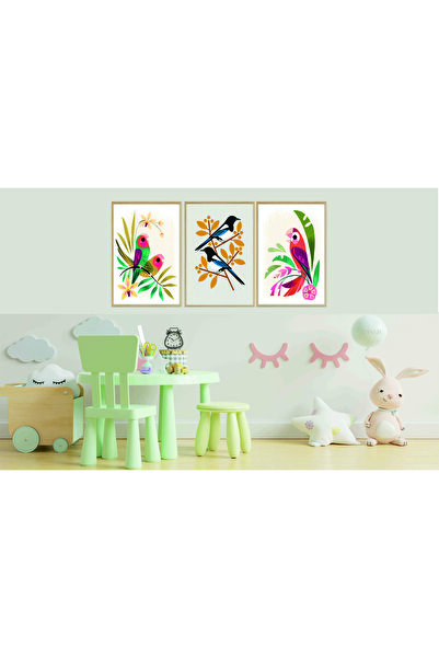 RET Dizayn Masă decorativă retro Safari din MDF (cu aspect de cadru)