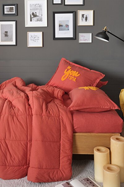 Karaca Home Motto Cotton Çift Kişilik Comfort/uyku Seti Mercan