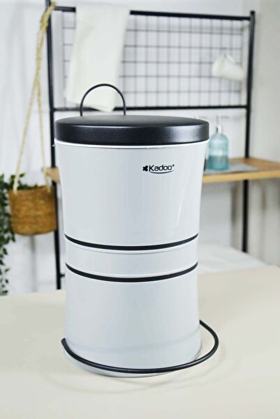 SepetçiBaba Gri Plastik Çöp Kovası