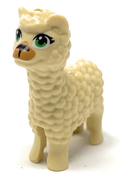 LEGO Bright Light Yellow - Lama Alpaca Patterned Moc Mini Figure Animal Animal Accessory
