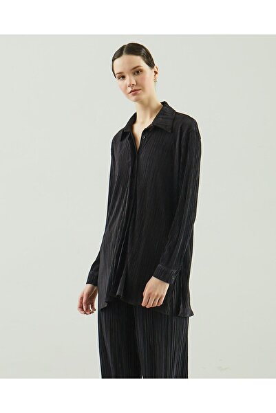 Juste Studio Corduroy Shirt-Pants Fekete öltöny