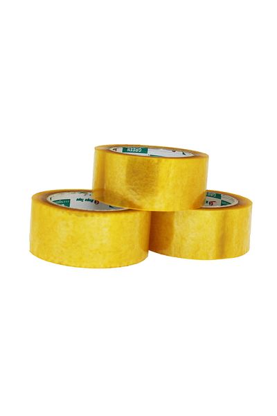 Nuga Bant 3 Pieces Nougat Transparent Duct Tape 45 Mm * 100 Meters 38 Micron Acrylic (3 PCS)