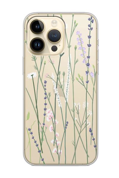 Spoyi Iphone 14 Pro Pole Tasarımlı Şeffaf Silikon Telefon Kılıfı
