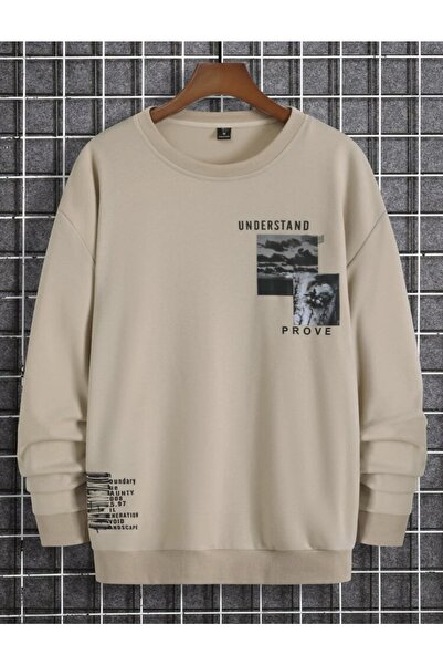 Baycombine35 Μπλούζα υπερμεγέθη Unisex Understand Prove με στάμπα 3 κλωστών μ...