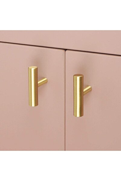 Luxuryxarch Rosa Mat Gold - Altın - Sarı Kulp Düğme Kulp 50 Mm Adet