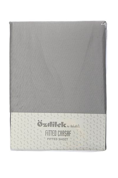 Özdilek Trendy Oversize Elastic Fitted Sheet Set 180x200+30 Gray