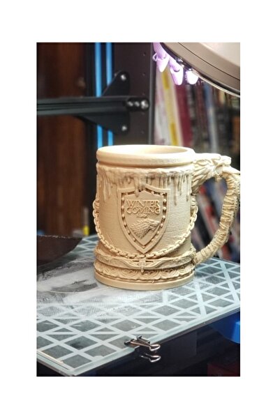 TuransoyCraft Game Of Thrones Stark Hanedanı Kupa Bardak 16cm Çap (dev Boy)