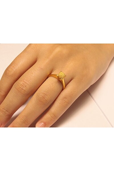 Hakan Güler Kuyumculuk 14 Ayar Altın Tek Top Taşsız Yüzük