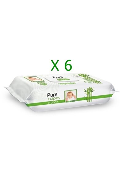 Pure Baby Pure Wipes Organik Bambu Özlü Islak Havlu 60'lı X 6'lı Avantaj Paketi