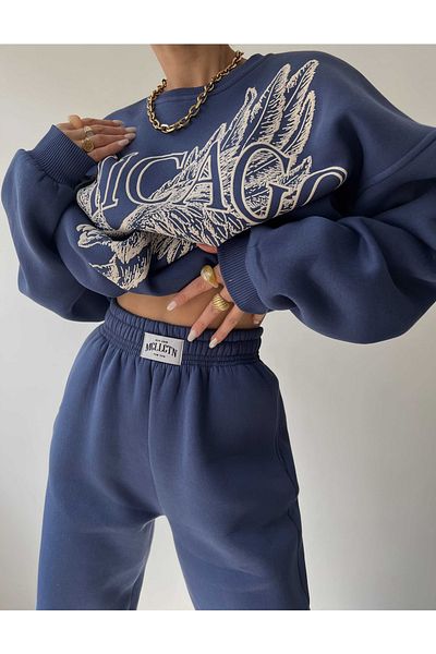 MAİ COLLECTİON Σετ αθλητικής φόρμας Eagle Indigo