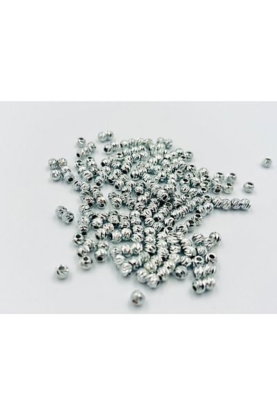 yiğit aksesuar 4 mm Μη Μαύρισμα Ασημί Dorica 25 Τεμάχια