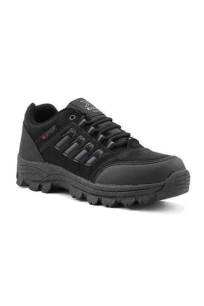 XStep Unisex Μαύρες X5 Αδιάβροχες Χειμερινές Κοντές Μπότες Trekking Μεγάλο Μέγεθος
