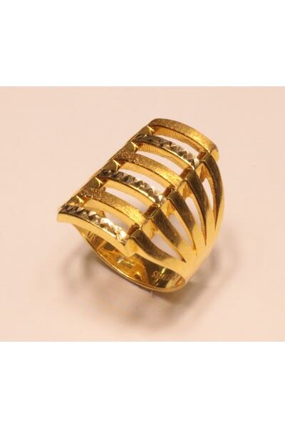 Hakan Güler Kuyumculuk 14 Ayar Altın Kaburga Model Yüzük