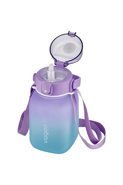 Vagonlife 1100ml Double Color Water Bottle with/without Hanging Straw (with Sticker Gift)