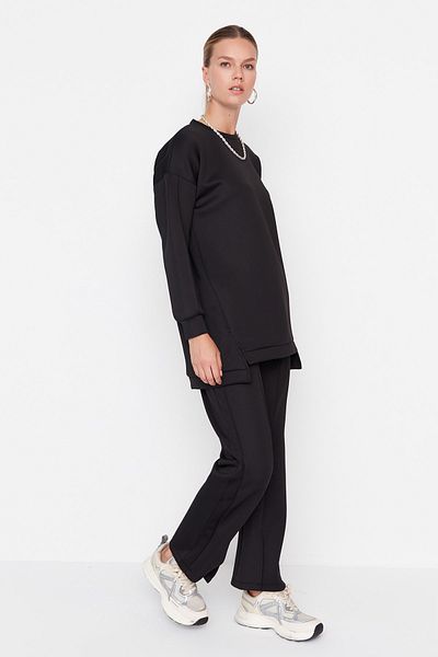 Trendyol Modest Oversize Scuba Tunic and Trousers Set - Slit Detail, TCTAW23US00201