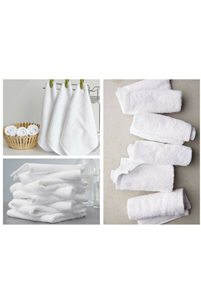 MEŞELİ TEKSTİL 12 Pieces Multi-Purpose Kitchen Hand Drying Dust Cloth Towels 30x30 Cm