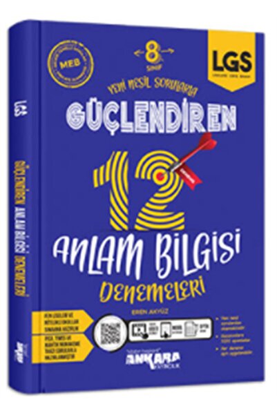Ankara Yayıncılık Ankara Yayıncılık 8.sınıf Güçlendiren 12 Anlam Bilgisi Dene...